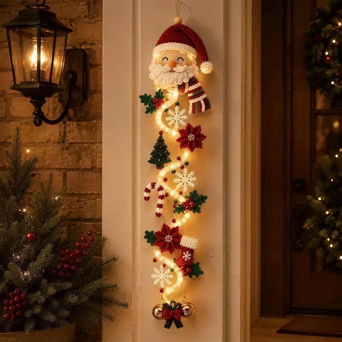 Light-up Christmas door hanger, photo 1