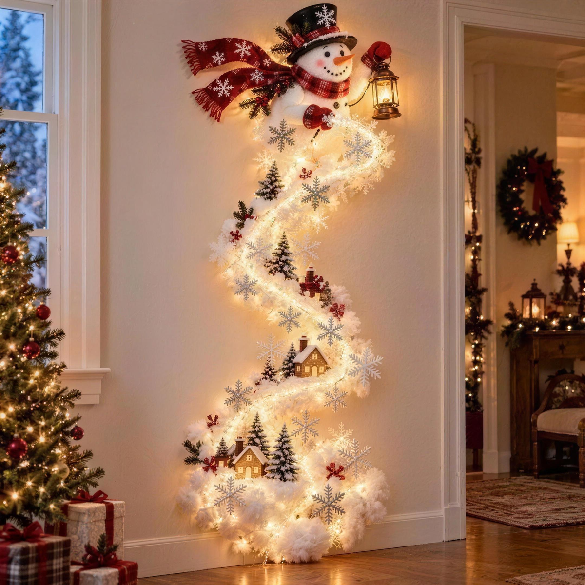 Light-up Christmas door hanger, photo 2