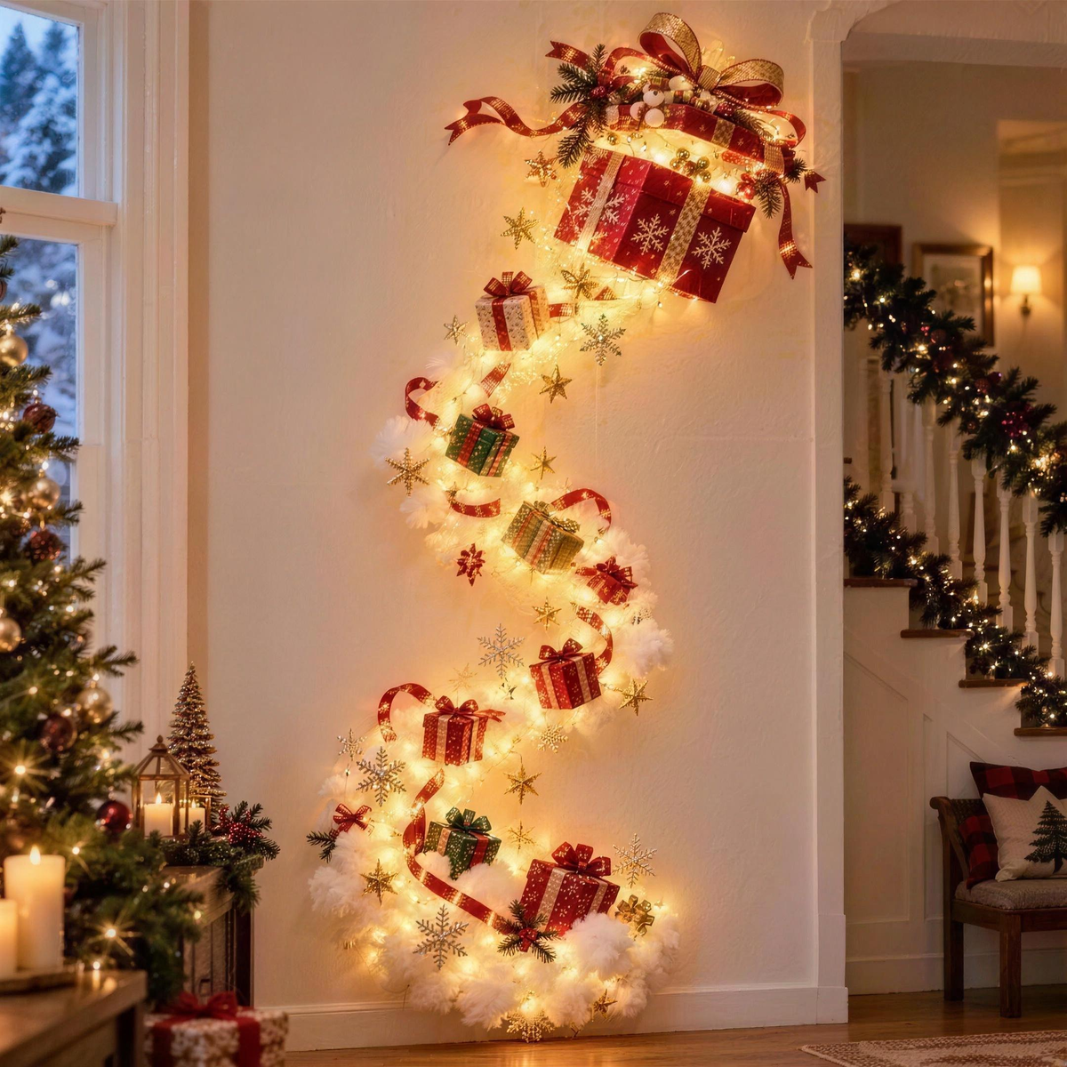 Light-up Christmas door hanger, photo 5