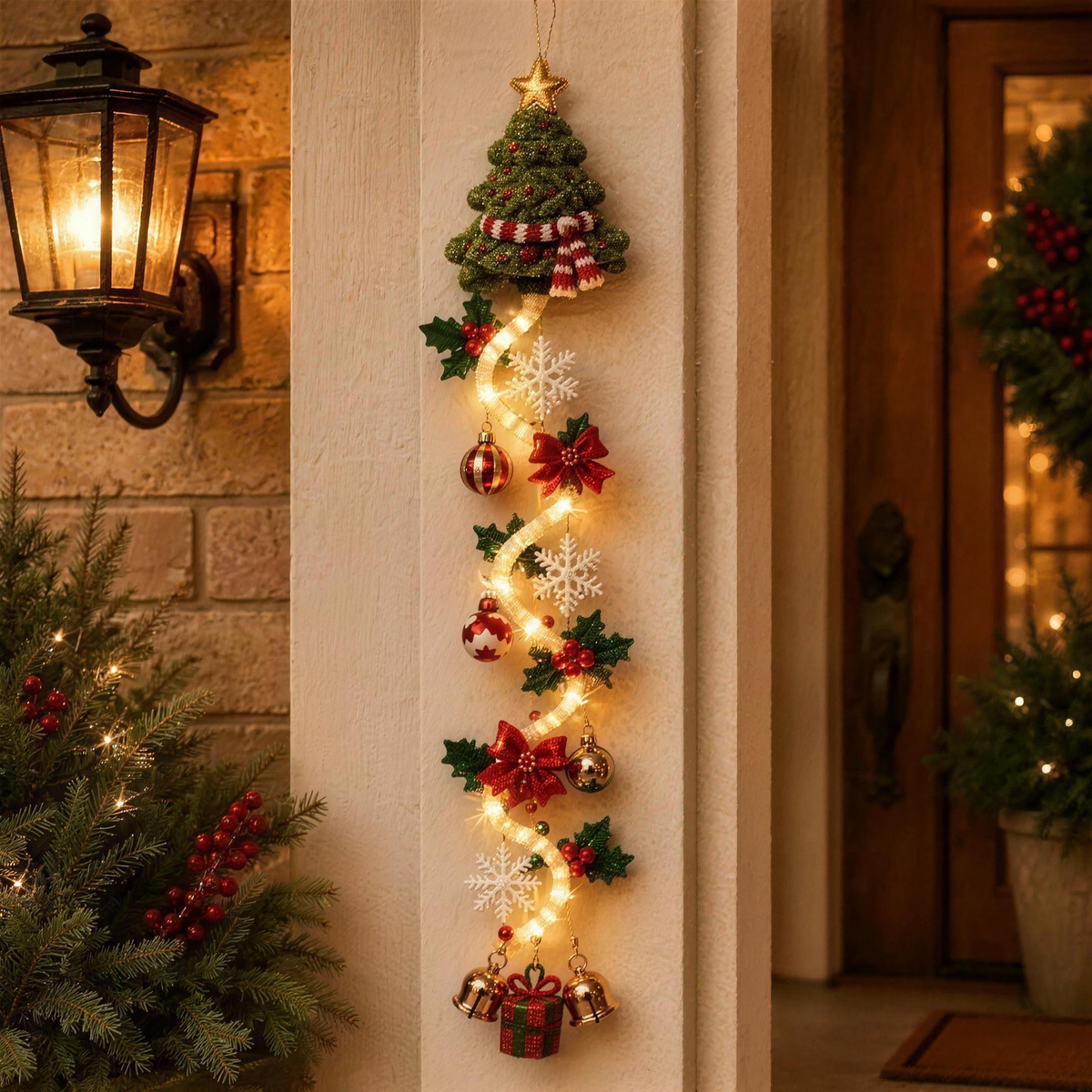 Light-up Christmas door hanger, photo 8