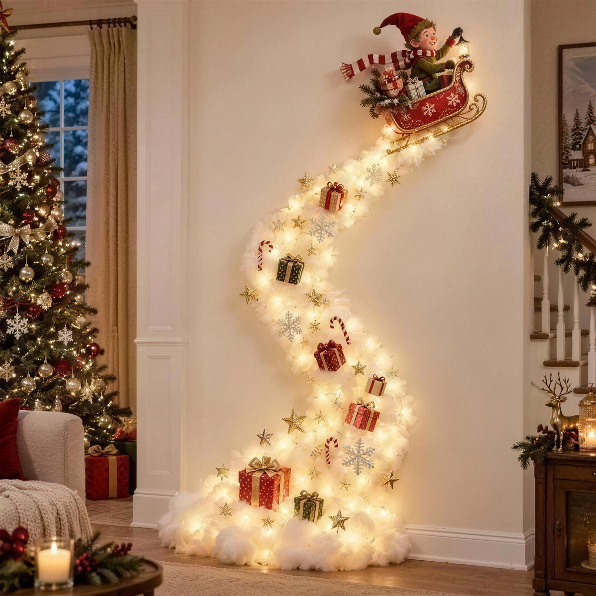 Light-up Christmas door hanger, photo 12